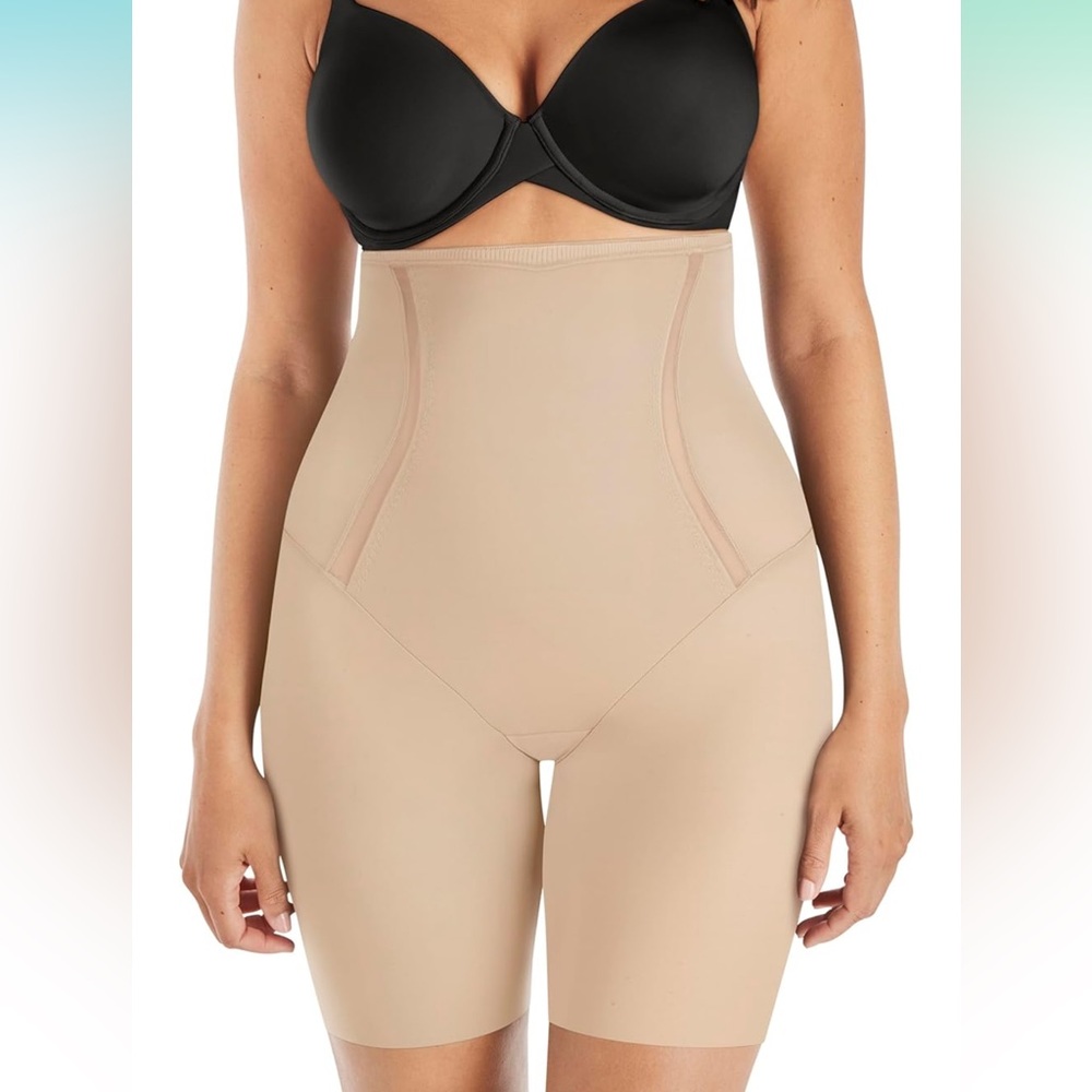 NEW Maidenform Women's High-Waist Thigh Slimmer Shapewear - Size Small